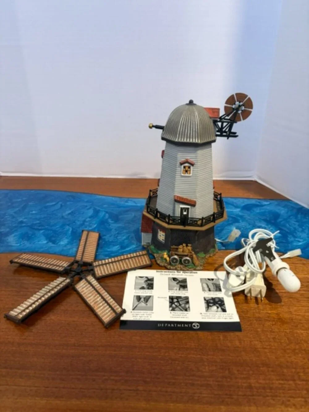 Dept 56 Bidwell Windmill Dickens Snow Village with Box Works